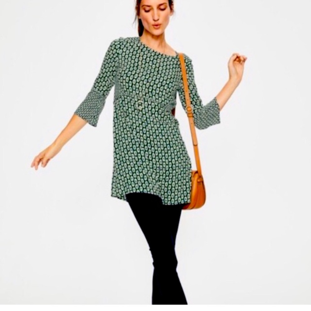 Boden red and blue Edna tunic 6R